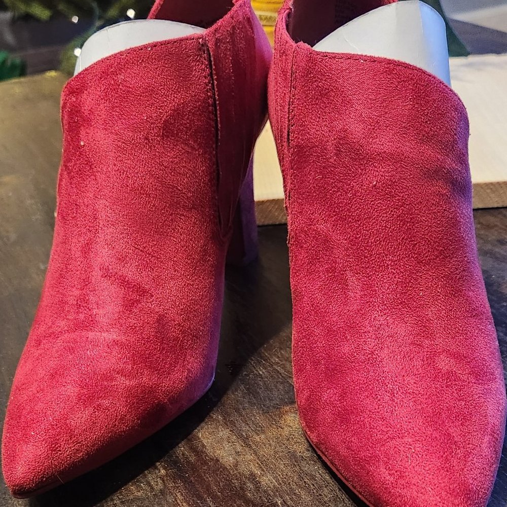 Red Ankle Boots